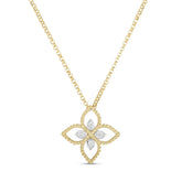 Princess Flower Diamond Pendant - Dracakis Jewellers